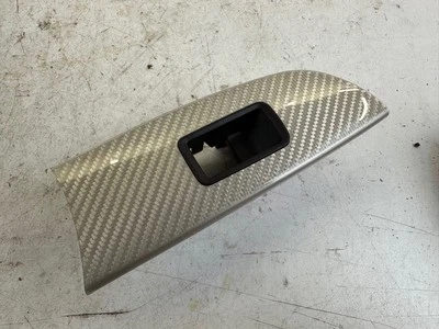 Panel de puerta delantero izquierdo Lexus IS-F JDM RHD fibra de carbono moldura plateada 08-12 OEM Foto 1 de 4