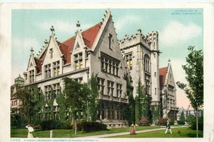 IL Illinois Chicago Univ of Chicago Ryerson Labs Detroit #11569 Postkarte 1908 - Bild 1 von 2