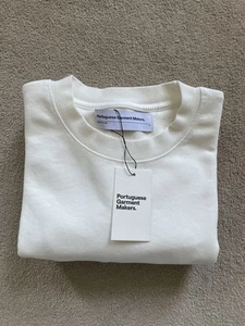 Portuguese Garment Makers White T-Shirt Men’s Size Medium Oversized BNWT RRP £70 - Picture 1 of 17