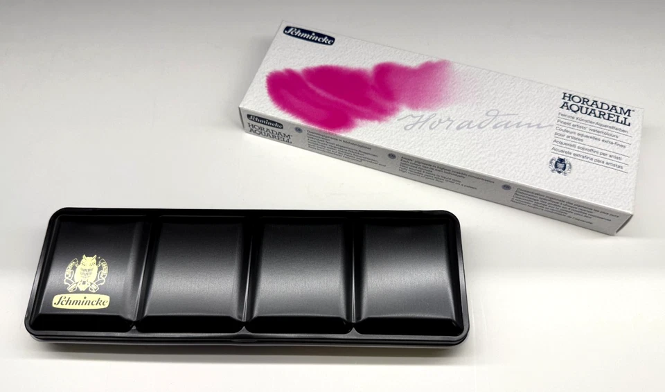 Schmincke Horadam Watercolour Metal Box Half Bowls Artist Watercolours NEW - Image 1 of 1