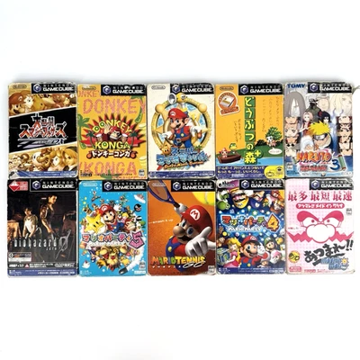 Lote De 10 Juegos Nintendo Gamecube NTSC-J Japonés Mario Biohazard Crossing Party Foto 1 de 4