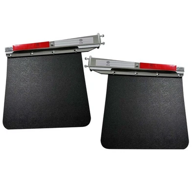 Remolque semirremolque con resorte recto de acero cromado 2 piezas guardabarros 24"x24" Foto 1 de 4