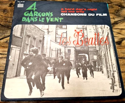 Rare Beatles French SP JUKEBOXE SO 10121  type 1 "A HARD DAYS NIGHT" - Photo 1/4