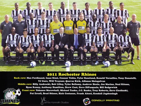 2011 MLS Rochester Rhinos team picture photo Cover