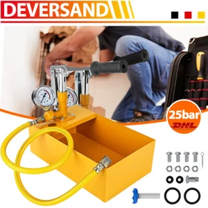 Abdrückpumpe Befüllpumpe Handpumpe Prüfpumpe 25bar Testpumpe Heizung Wasserpumpe - Bild 1 von 11