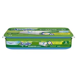 Swiffer Sweeper Wet Mopping Pad Refills for Floor Mop, 12 Count