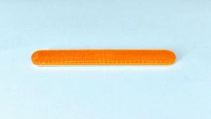 Reflektor Katzenauge Rückstrahler orange lang selbstklebend 138x18 abgerundet - Picture 1 of 2