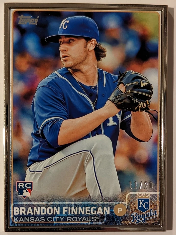 Brandon Finnegan 2015 Topps #154 radiocontrol Kansas City Royals marco plateado 20/11 Foto 1 de 2