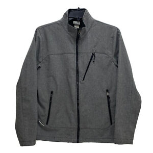Champion Men Size M Gray Venture Dry Soft Shell Jacket Zip Pockets Lightweight