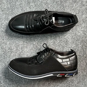 Gatsby Schuhe Herren 16 schwarz Kunstleder Oxford Derby Schnürschuhe orthopädisch NEU - Bild 1 von 17