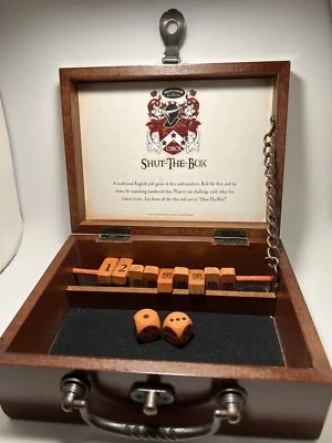 Shut-The-Box Traditional English Pub Game Set, From University Games, 2014 - Image 1 of 4
