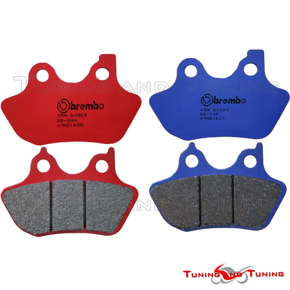 Pastiglie Freno BREMBO Ant. + Post. PER HARLEY XLH 1200 SPORTSTER 2002 2003 - Immagine 1 di 1