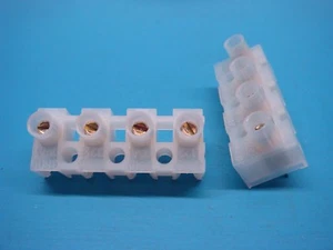 (2) WECO 322-G-DS/04 34.821.003 4 POLE 26-12 AWG EURO STYLE TERMINAL BLOCK - Picture 1 of 4