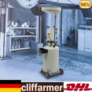 75L Oil Waste Oil Collection Tank Extraction Oil Change Mobile Extractor Catcher Cart - Picture 1 of 11