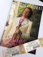 Andre Rieu Concert Program + Tickets 2006 Montreal 16 pages pictures Collectible