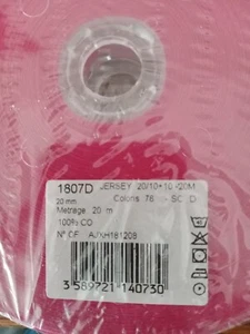 BIAS BINDING 100% COTTON JERSEY FUCHSIA (20M/21.872YDS) - Bild 1 von 3