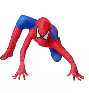 Disfraz de Hombre Araña Infantil-2 piezas.- Mono Cabeza Completa, Máscara y Cuerpo Talla 6/7 niños nuevo - Imagen 1 de 2