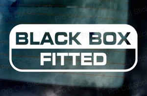 BLACK BOX FITTED Stickers Decals Young Driver Car Insurance Window Bumper Vinyl - Picture 1 of 2