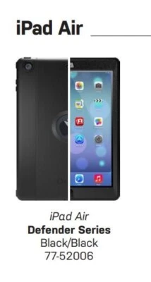 Otterbox Defender Series Pro iPad AirCase - Black (77-52006) ---BRAND NEW - Image 1 of 2