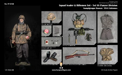 Facepoolfigure FP015B 1/6 Male 1st SS Panzer Division Riflemen 12''Figure Model - Image 1 of 4