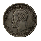 1889 NORWAY SILVER Coin 1 KRONE - BETTER DATE