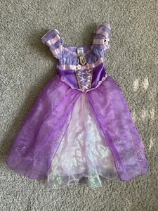 Disney Store Tangled Rapunzel Dress Halloween Costume Purple Iridescent Size 5/6 - Picture 1 of 2