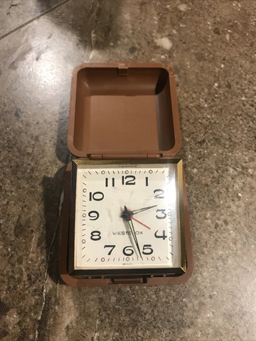 Vintage Westclox Travel Clock Cover