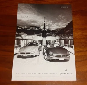 MASERATI PRINT AD MAGAZINE ADVERTISEMENT SPYDER CAPRI BRING YOUR OWN MASERATI - Picture 1 of 4