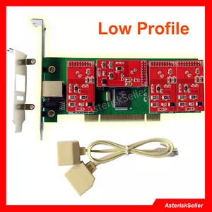 tdm410p asterisk Card with Low Profile FXO Card FXS Card Issabel Freepbx tdm410 - Picture 1 of 8