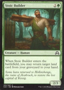 2X STOIC BUILDER 231/297 SOMBRAS SOBRE INNISTRAD MTG MAGIC HP X2 - Imagen 1 de 1