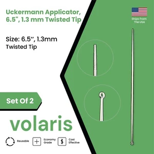 Juego de 2 aplicadores Uckermann, punta trenzada de 6,5", 1,3 mm - Imagen 1 de 8