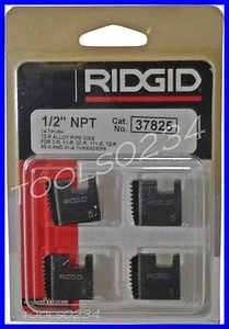37825 1/2 Zoll 12R NPT Ridgid Legierung Rohr Gewinde Schneideisen Set 4 USA - Bild 1 von 5