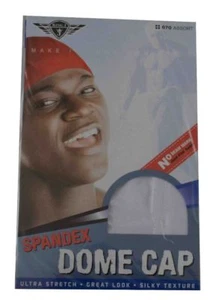 King J Pack Of 2 Pcs Spandex Dome Cap White - Imagen 1 de 1
