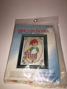 Bucilla Mini-Stitcheries Happy Girl 7 x 9 Set Nr. 2072 - Bild 1 von 8