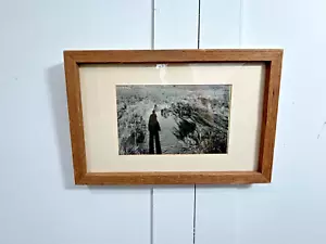 Vintage 1989 Judy Lynne Self Portrait Western style Desert framed Photograph - Picture 1 of 7