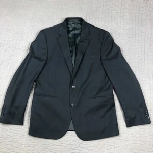 Kenneth Cole Blazer Mens 42R Dark Blue Wool Blend Stretch Sports Coat Jacket - Picture 1 of 24