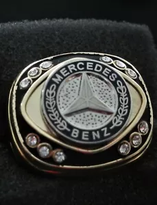 Mercedes Benz Unisex14 Carat Gold Filled Signet Ring - Picture 1 of 2