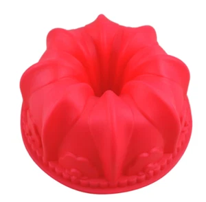 NEW Silicone Single Lily Flower Shape Cake Mold Jelly Pudding Mold Baking Tool - Picture 1 of 3