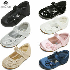 Toddlers Baby Girls Flat Shoes Party Wedding Dress Shoes Mary Jane Shoes