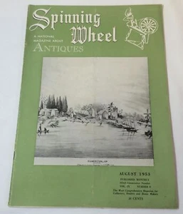 August 1953 Spinning Wheel Antiques magazine ~ PAPER DOLLS article - Picture 1 of 2