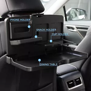 Asiento trasero coche mesa plegable para coche asiento trasero organizador bandeja plegable. - Imagen 1 de 7