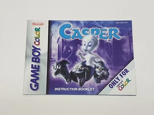 Casper Authentic Nintendo Game Boy Color Manual Only * - Picture 1 of 16