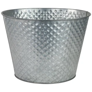 Cuello de árbol de Navidad Northlight 14" plateado cubo de zinc - Imagen 1 de 5