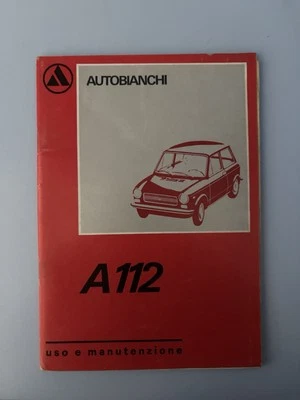 Autobianchi A112 Uso e manutenzione ORIGINALE - Immagine 1 di 4