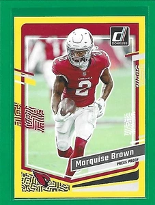 2023 Donruss Football Press Proof Yellow Marquise Brown #4 Arizona Cardinals - Picture 1 of 2