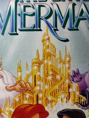 ✨Rare Banned Cover Disney The Little Mermaid VHS Black Diamond Free Shipping  - Image 1 of 4
