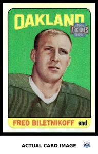 2001 Topps Archives Reserve #133 Fred Biletnikoff Raiders Salón de la fama Set-Break casi nuevo - Imagen 1 de 4