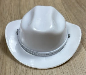 CAPPELLO DA COWBOY BIANCO LL Surprise OMG Remix Lonestar 2020 con finiture argento solo - Foto 1 di 5