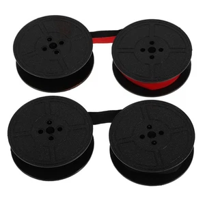 2 Pcs Typewriter Ribbon Ink Office Calculator Red Black Barbell Brush - Zdjęcie 1 z 12