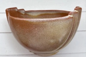 Vintage Frankoma #35 Pedestal Bowl Planter Plainsman Brown Glaze Pottery - Picture 1 of 7